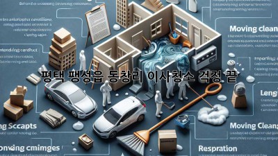 평택 팽성읍 동창리 이사청소, 걱정 끝! ✨